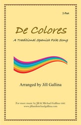 De Colores Two-Part choral sheet music cover